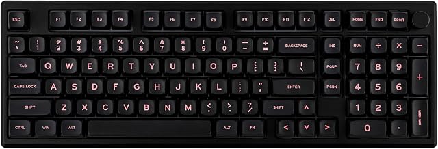 EPOMAKER Galaxy100 QMK/VIA Wireless Gaming Keyboard, Aluminum Shell, BT/2.4Ghz/USB-C, Pre-Lubed Hot-Swappable Linear Switches, NKRO, RGB Backlit (Black, Wisteria Linear Switch)